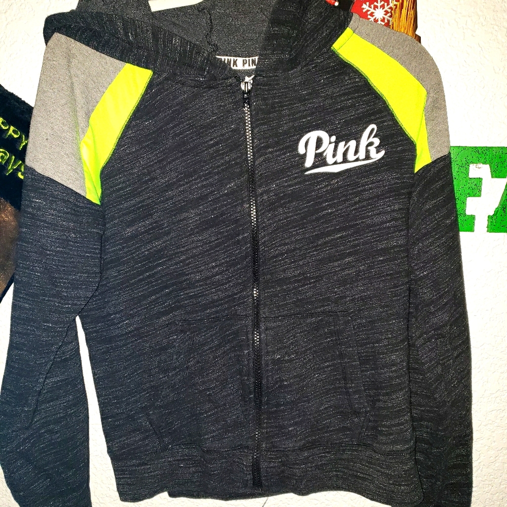 Vs pink zip up